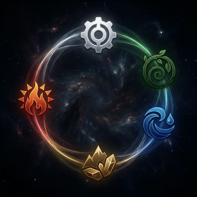 Ngũ Hành: Kim Mộc Thủy Hỏa Thổ — Tương Sinh Tương Khắc